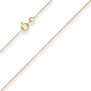 1mm Kugelkette Goldkette Collier Halskette aus 333 Gold Gelbgold 38cm