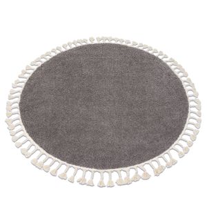 Teppich BERBER 9000 Kreis braun Franse berber marokkanisch shaggy braun rund 120 cm