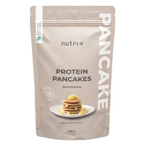 PROTEIN PANCAKE Vegan 700 g - Pancakes - zuckerarm und fettarm - Eiweiß Pfannkuchen Mix ohne Süßstoffe - Backmischung schnell zubereitet Apfel-Zimt