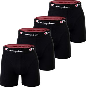 Pánské boxerky Champion, 4-pack - bavlna, v pase logo, jednobarevné černé XL