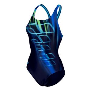 arena Shading Badeanzug Damen Womens Swimmsuit Swim Pro Back, Farbe:Blau, Größe:42