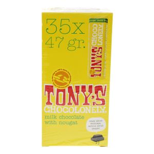 Tony's chocolonely melk noga 47gr | 35 stuks