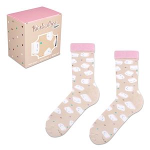 ZOOKSY Weihnachten Socken für Damen und Herren MARSHMALLOWS Weihnachtssocken mit Marshmellow-Motiv, 41-46