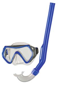 BECO Kinder Schnorchel-Set Tauchermaske Taucherbrille Pula 4+ blau