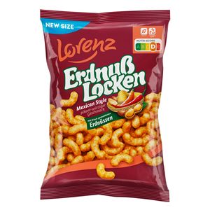 ErdnußLocken Mexican Style Erdnüssen und pikantem Chili Geschmack 175g