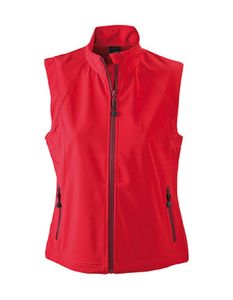 Damen Softshell Vest / Wind- und wasserdicht - Farbe: Red - Größe: M