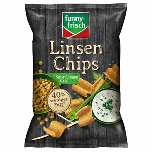 funny frisch Linsenchips Sour Cream Style 90g
