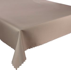 Wasserdichte Polyester Gartentischdecke Braun 130x200 cm