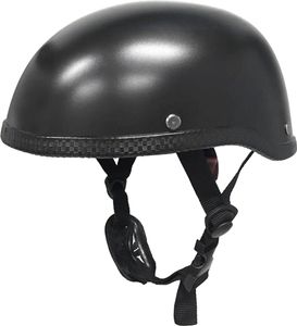 Matt-Schwarzer Motorrad Halbgesichtshelm – Schutzhelm für Roller- und Fahrradfahren Matt-Schwarzer Motorrad Halbgesichtshelm – Schutzhelm für Roller- und Fahrradfahren