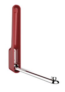 WENKO Kleider Haken Klappbar Klapp Garderoben Wand Halter Premium OMEGA Rot