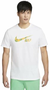 Nike Swoosh Mens Golf T-Shirt White 2XL Koszulka Polo