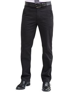Brook Taverner Herren Chinohose Business Casual Collection Miami Fit Chino 8807 Schwarz Black 36R(50/52)/31,5