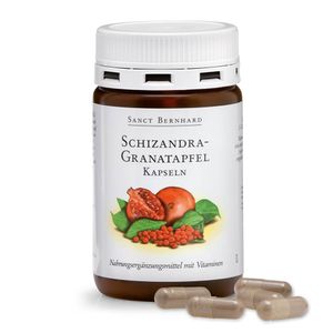 Schizandra-Granatapfel-Kapseln - 90 Kapseln