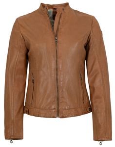 Gipsy - Damen Echtleder Lederjacke Lammnappa camel