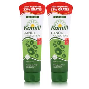 Kamill Hand & Nagelcreme Classic 133 ml - mit natürlicher Kamille (2er Pack)
