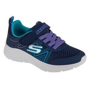 Skechers Microspec + Swirl Sweet Sportschuhe Kinder Sneaker Blau Sport, Schuhgröße:33 EU