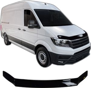 SCOUTT | Motorhaube Windabweiser Insekten Steinschlagschutz Für Volkswagen Crafter ab 2018, Aerodynamisch, Einfache Montage, Getönt, Spezielle Halterungen Für Die Haube (Ohne Bohren) SCOUTT | Motorhaube Windabweiser Insekten Steinschlagschutz Für Volkswagen Crafter ab 2018, Aerodynamisch, Einfache Montage, Getönt, Spezielle Halterungen Für Die Haube (Ohne Bohren)