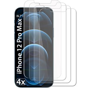 4x iPhone 12 Pro Max Panzerglas Panzerfolie Schutzglasfolie Displayschutzglas Echt Glas Schutz Folie Display Glasfolie 9H