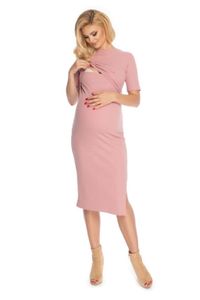 Umstandskleid Kleid für Schwangerschaft Kurzarm Sommerkleid L/XL
