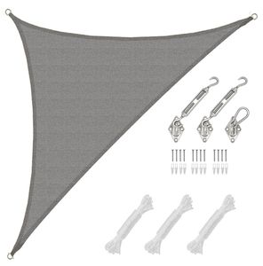 4,2x4,2x6 Sonnensegel Dreieckig Atmungsaktiv - Dreieck Segel mit Befestigung