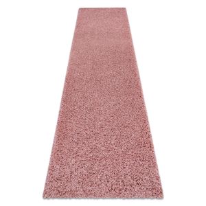 Teppich, Läufer SOFFI shaggy 5cm rosa - in die Küche, Halle, Korridor Rosa 70x200 cm