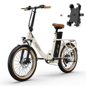 E Bike Klapprad Elektrofahrrad Falt E-Bike mit 17Ah Akku, 250W Hinterradmotor, City Pedelec Elektrofahrrad mit App, 120KM, 25KM/H, Urban E Bike