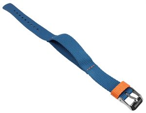 Calypso K5811 Textilband 14mm blau Nylon orange Schlaufe > K5811/2