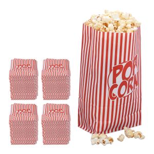 relaxdays 576 x Popcorntüten rot-weiß