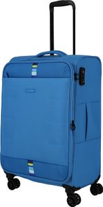 Travelite Rügen 4-Rollen Weichgepäck Trolley M 4-Rad Koffer 67 cm 2,9 kg 080948, Farbe:Blau