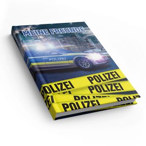 itenga Freundebuch Polizei DIN A5, 88 Seiten 150g Naturpapier