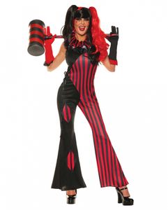 Misfit Crazy Clown Kostüm für Frauen Größe: S