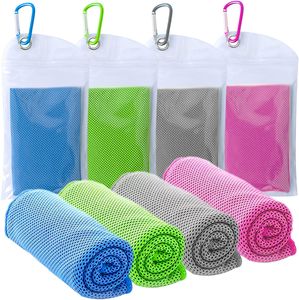 Cooling Towel für Sport & Fitness, Mikrofaser Handtuch/Kühltuch als kühlendes Handtuch für Laufen, Trekking, Reise & Yoga, Airflip Cooling Towel