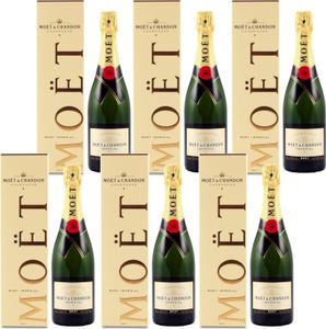 Champagne Moet & Chandon - ImpŽrial Brut x6 - Sous Žtui 75cl