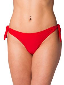 Aquarti Damen Tanga Bikinihose Seitlich Gebunden Brasilian, Farbe: Rot, Größe: 38