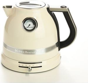 KitchenAid 5KEK1522E Schnurloser Wasserkocher, Edelstahlgehäuse, 1,5 l FÃ1/4llmenge, 2400 Watt, 360° Sockel, Trockengehschutz, Kalkfilter