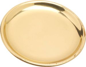 Moderner Untersetzer Ø10cm Glanz Poliert Messing Gold Kerzenteller Dekoration