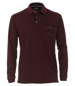 Casa Moda - Herren Polo-Shirt Langarm (403478000), Größe:M, Farbe:Rot (415)