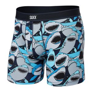 Herren-Boxershorts SAXX DAYTRIPPER Boxer Brief Fly Haie - dunkelblau - S