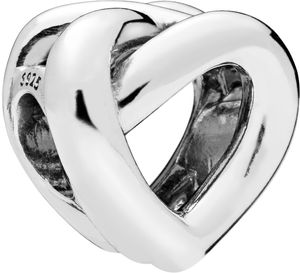 PANDORA Charm 798081 Knotted Heart Herz Silber