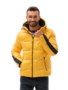 Ombre Clothing Pánská zimní bunda Aslog žlutá L