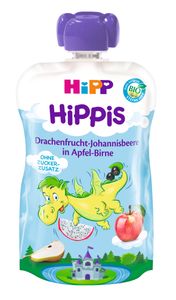 HiPP HiPPis Drachenfrucht-Johannisbeere in Apfel-Birne, ab 1 Jahr, DE-ÖKO-037 - VE 100g