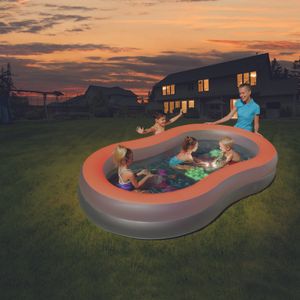 Bestway Planschbecken Pool mit LED Taschenlampen Leuchtstifte Lichteffekte "Doodle Glow", 280x157x46 cm Bestway Planschbecken Pool mit LED Taschenlampen Leuchtstifte Lichteffekte "Doodle Glow", 280x157x46 cm