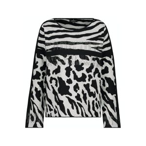 Monari  Pullover Größe 40, Farbe: 998 schwarz gemustert