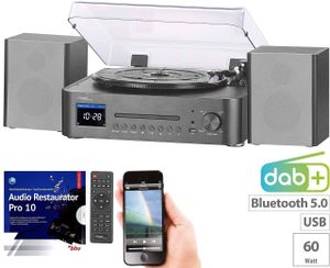 Stereoanlagen mit Plattenspieler günstig online kaufen