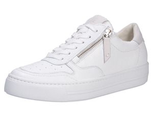 Paul Green 5155-001 Damen, Sneaker, Leder, White, Relax Weite, NEU - Damenschuhe Sneaker, Weiß, leder (m.calf/r. nubuk)