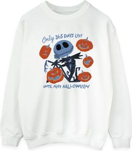 The Nightmare Before Christmas - "Only 365 Days Left Until Next Halloween" mikina pre ženy BI53089 (L) (Weiß)