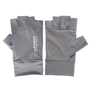 INF Protišmykové rukavice bez prstov na leto 1 pár Grey