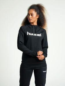 Hummel HMLGO Baumwolle LOGO HOODIE WOMAN Schwarz Größe M Hummel HMLGO Baumwolle LOGO HOODIE WOMAN Schwarz Größe M