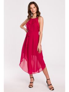 Makover Midikleid für Frauen Flone fuchsie S