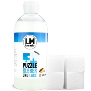 LM Puzzle Kleber & Lack 500 ml - Transparent -